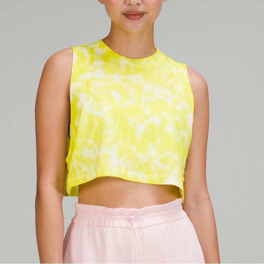 Lululemon All Yours Cropped Cotton Tank Top